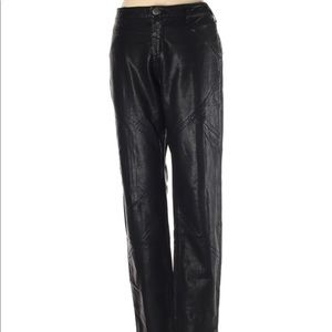 Free People Faux Leather Pants Size 6